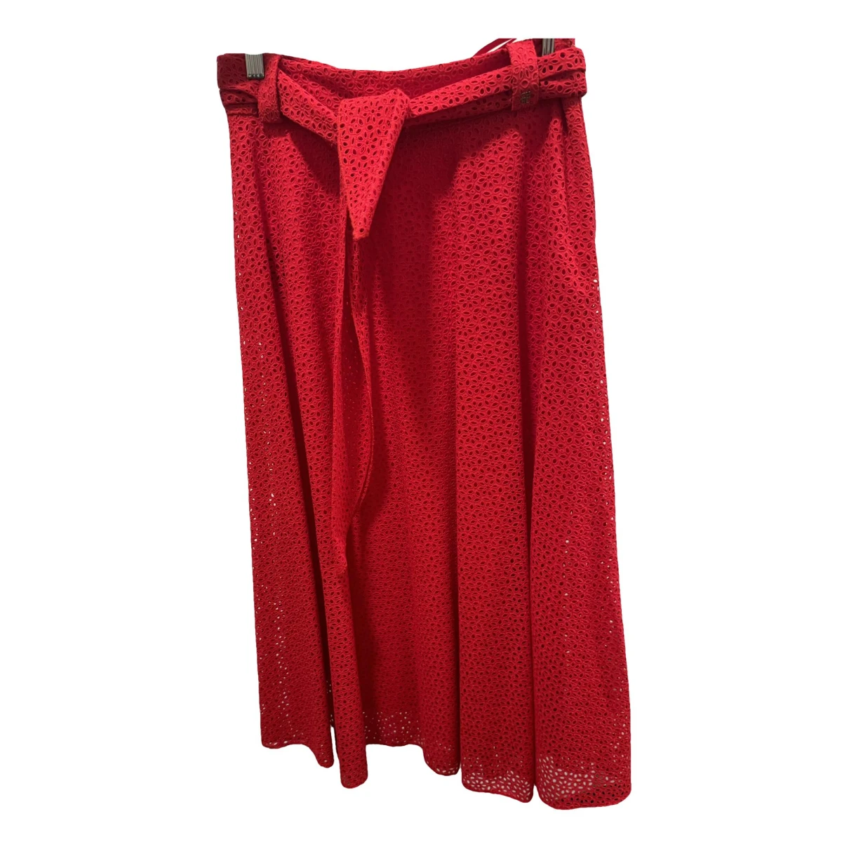Pre-owned Carolina Herrera Mid-length Skirt In Red