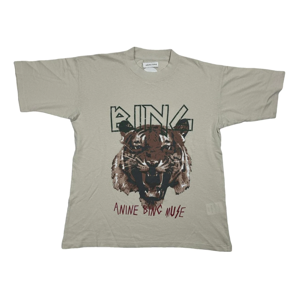 Pre-owned Anine Bing T-shirt In Beige