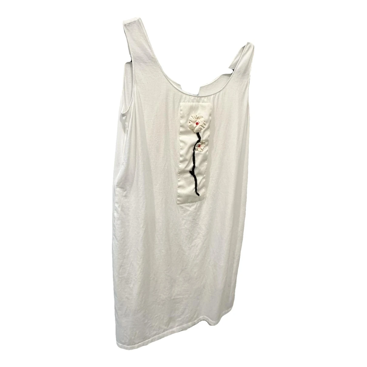Pre-owned Prada Mid-length Dress In White