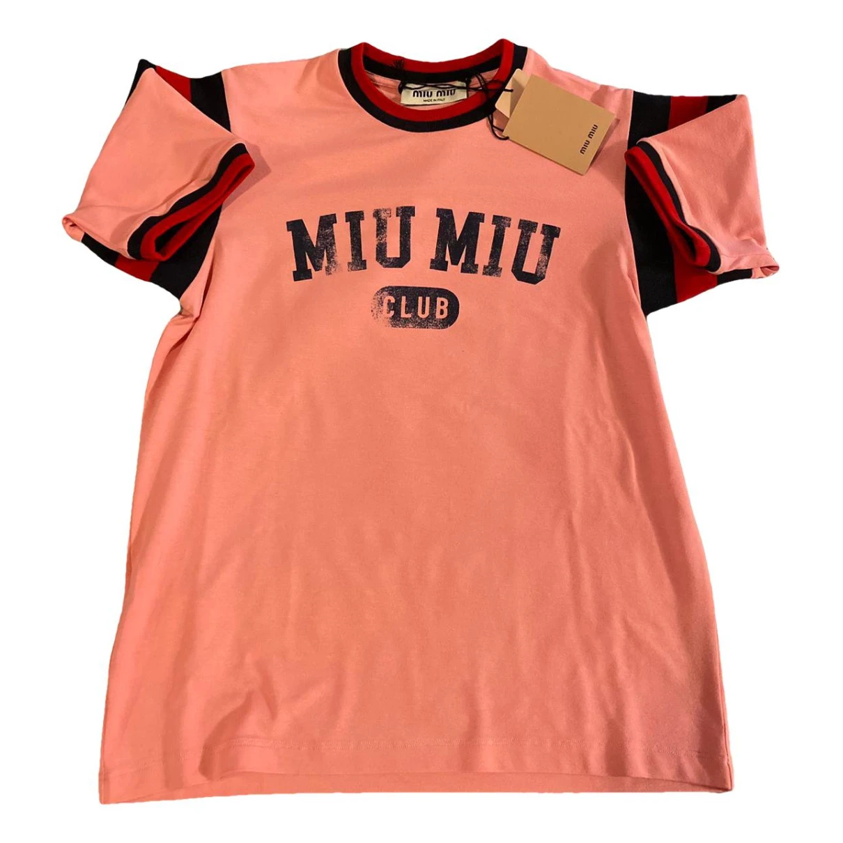 Pre-owned Miu Miu T-shirt In Pink