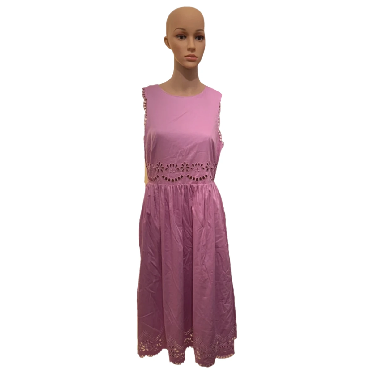 Pre-owned Ted Baker Silk Maxi Dress In Pink