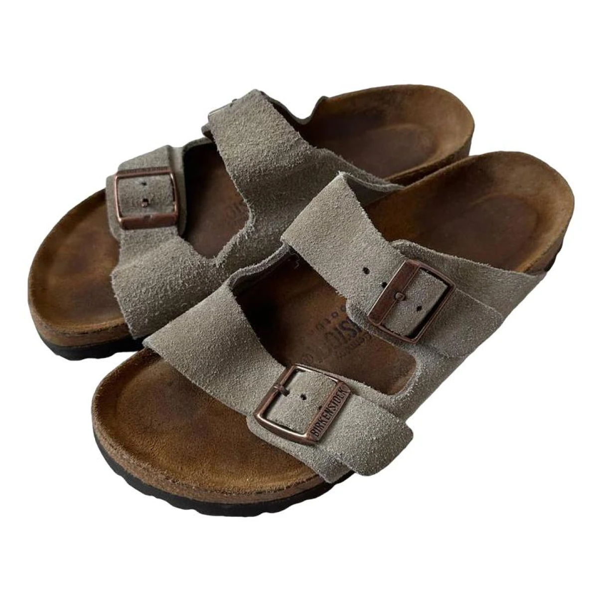 Pre-owned Birkenstock Sandal In Grey