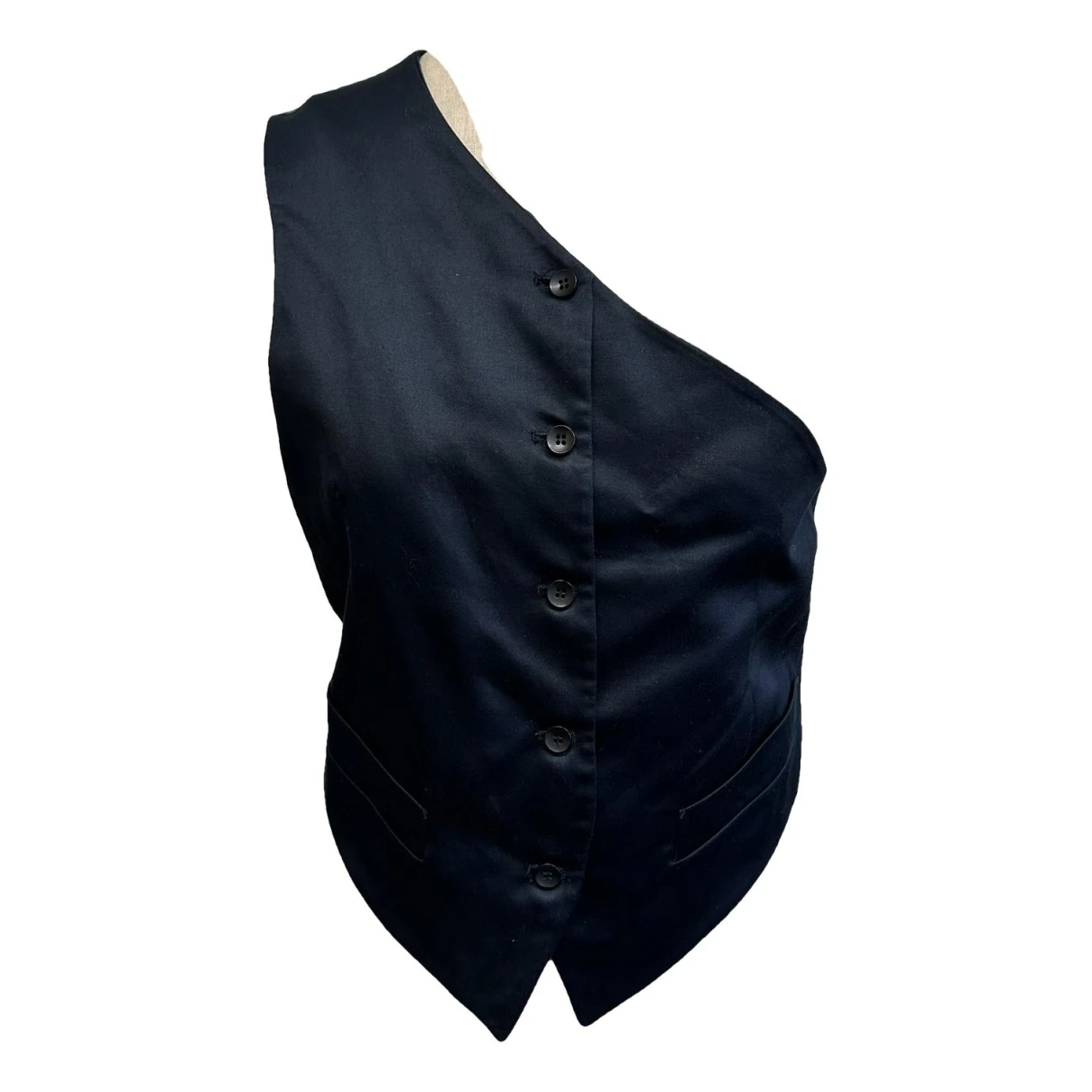 Pre-owned Jean Paul Gaultier Wool Vest In Blue