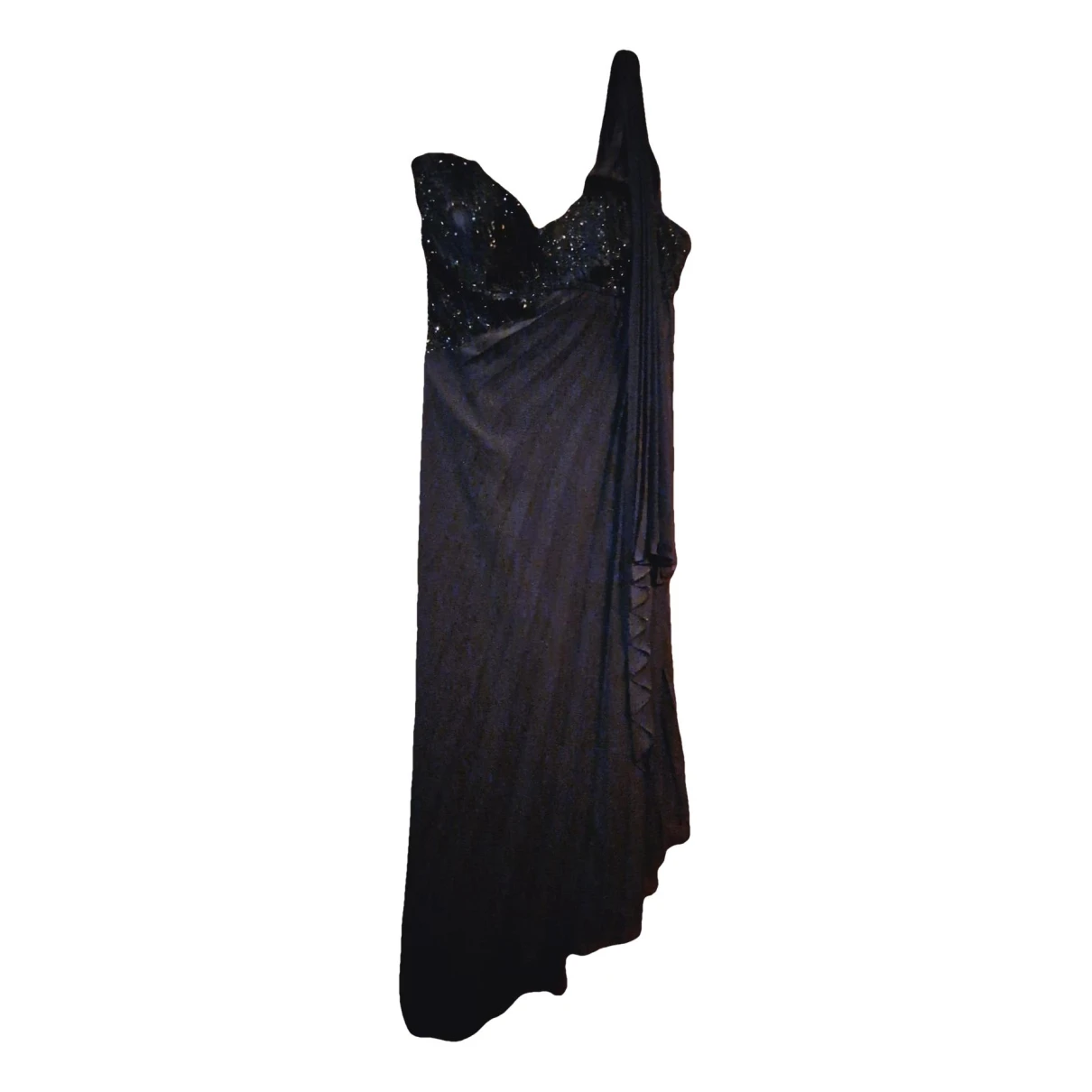 Pre-owned Pierre Cardin Maxi Dress In Black