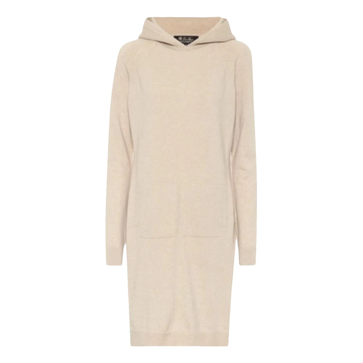 Pre-owned Loro Piana Cashmere Mid-length Dress In Beige