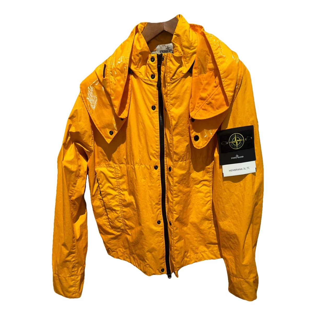 Pre-owned Stone Island Trench In Orange