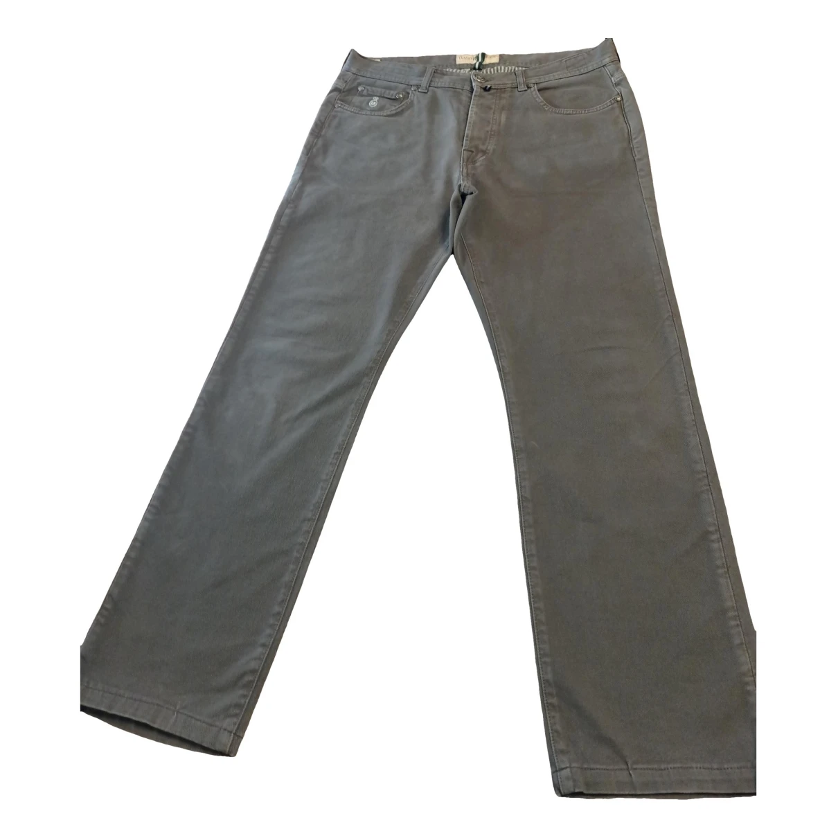 Pre-owned Borrelli Straight Jeans In Grey