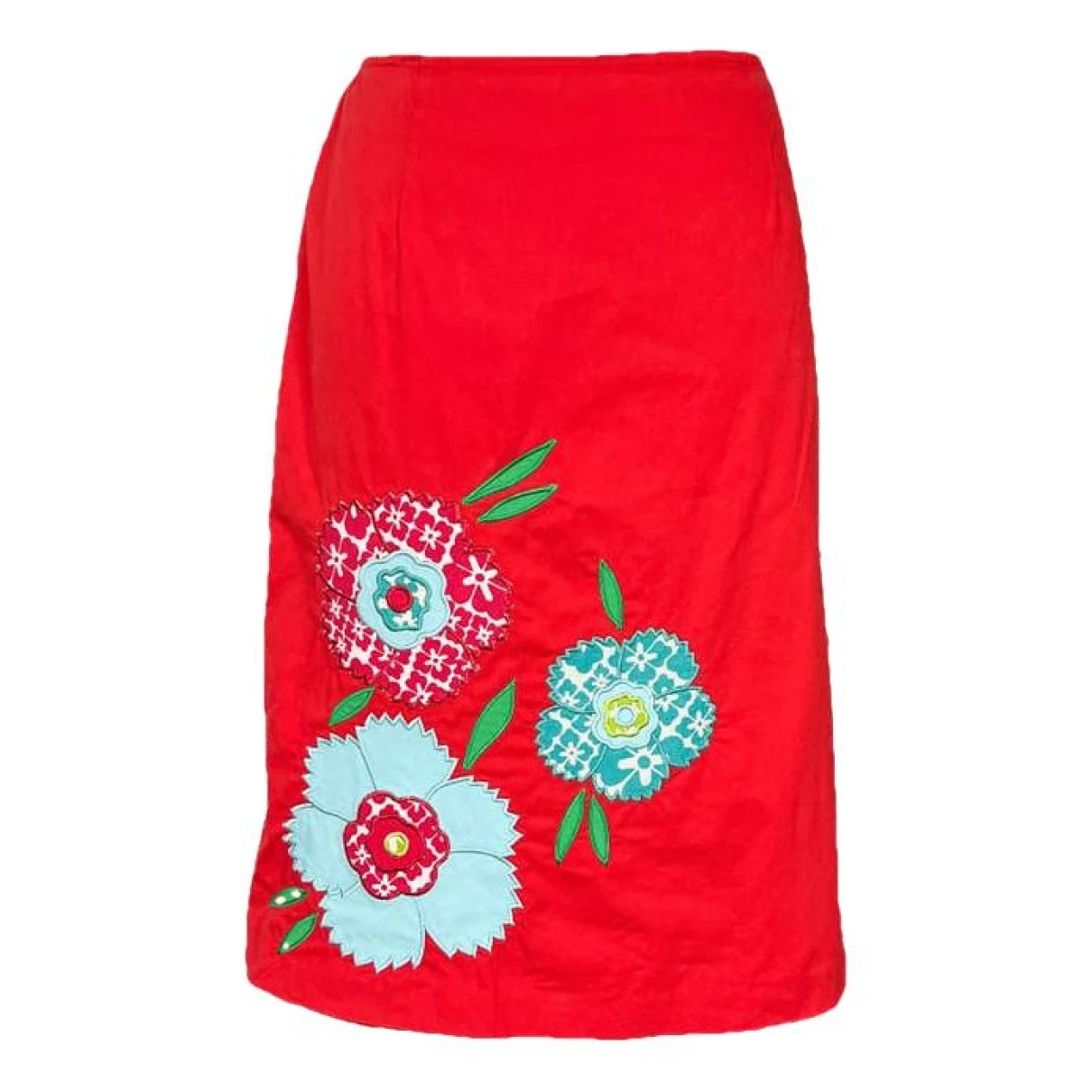Pre-owned Moschino Skirt In Red