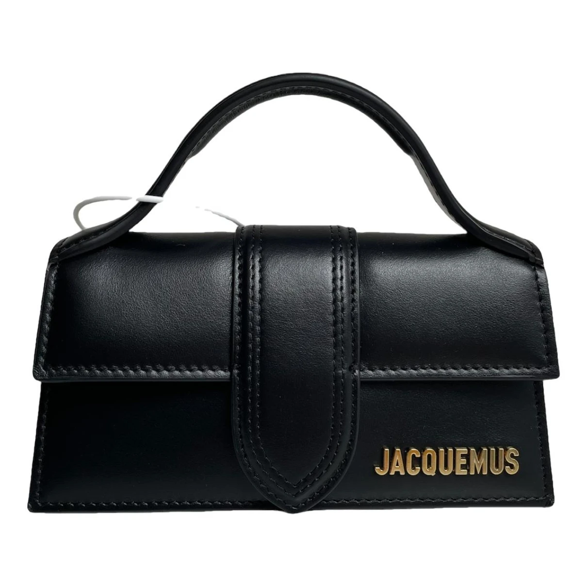 Pre-owned Jacquemus Le Bambino Leather Handbag In Black