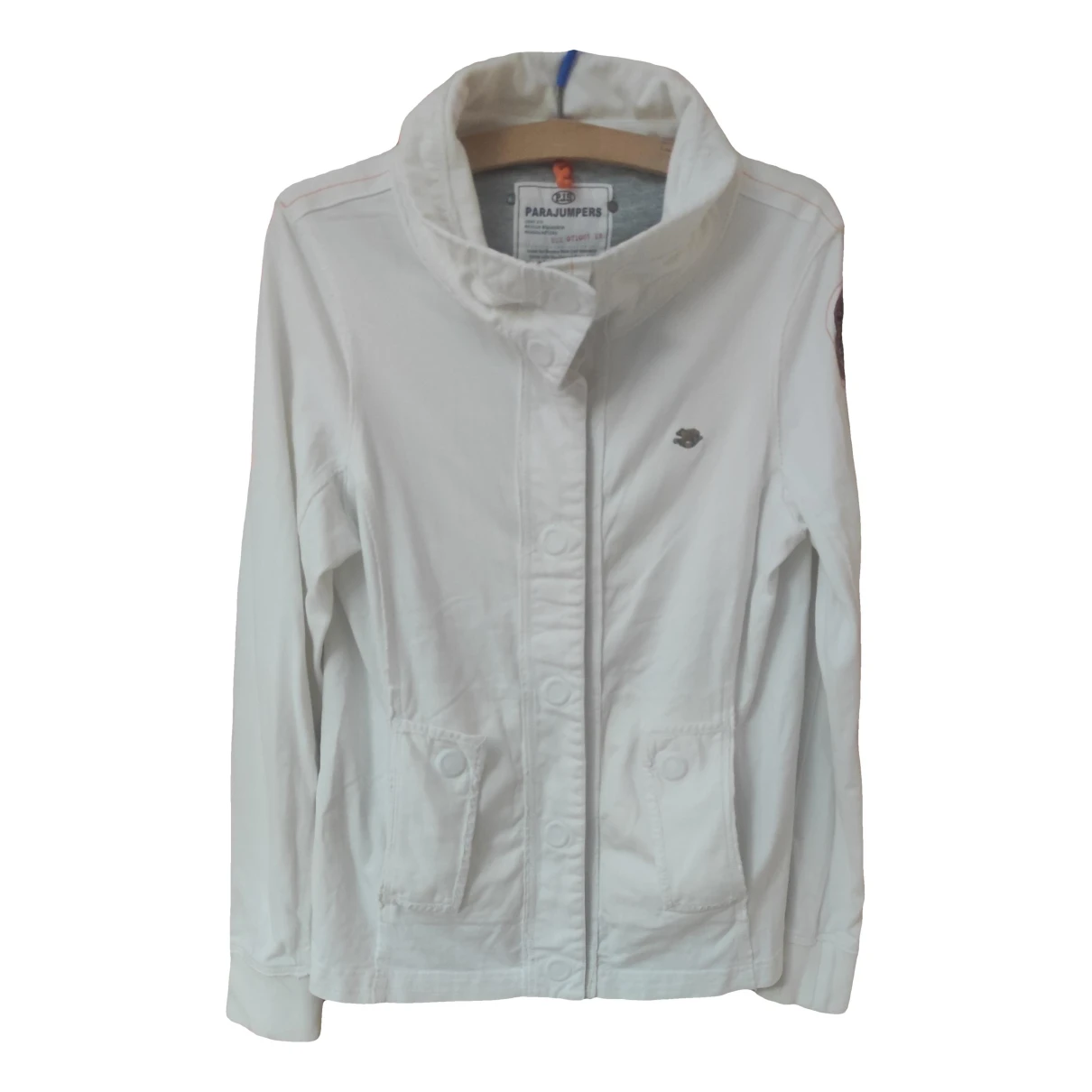 Pre-owned Parajumpers Cardigan In White