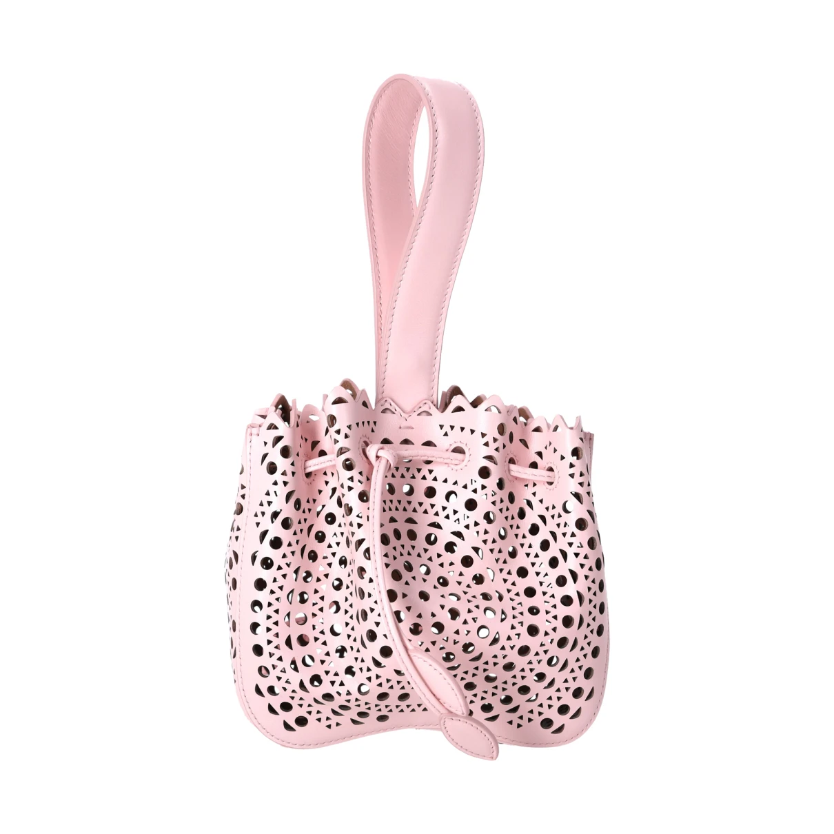 Pre-owned Alaïa Leather Handbag In Pink