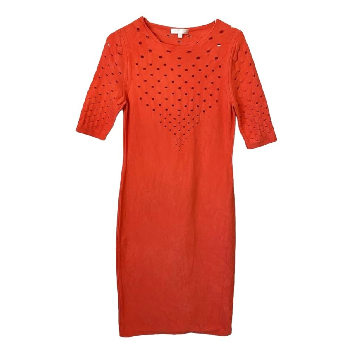 Pre-owned Cushnie Et Ochs Mid-length Dress In Orange