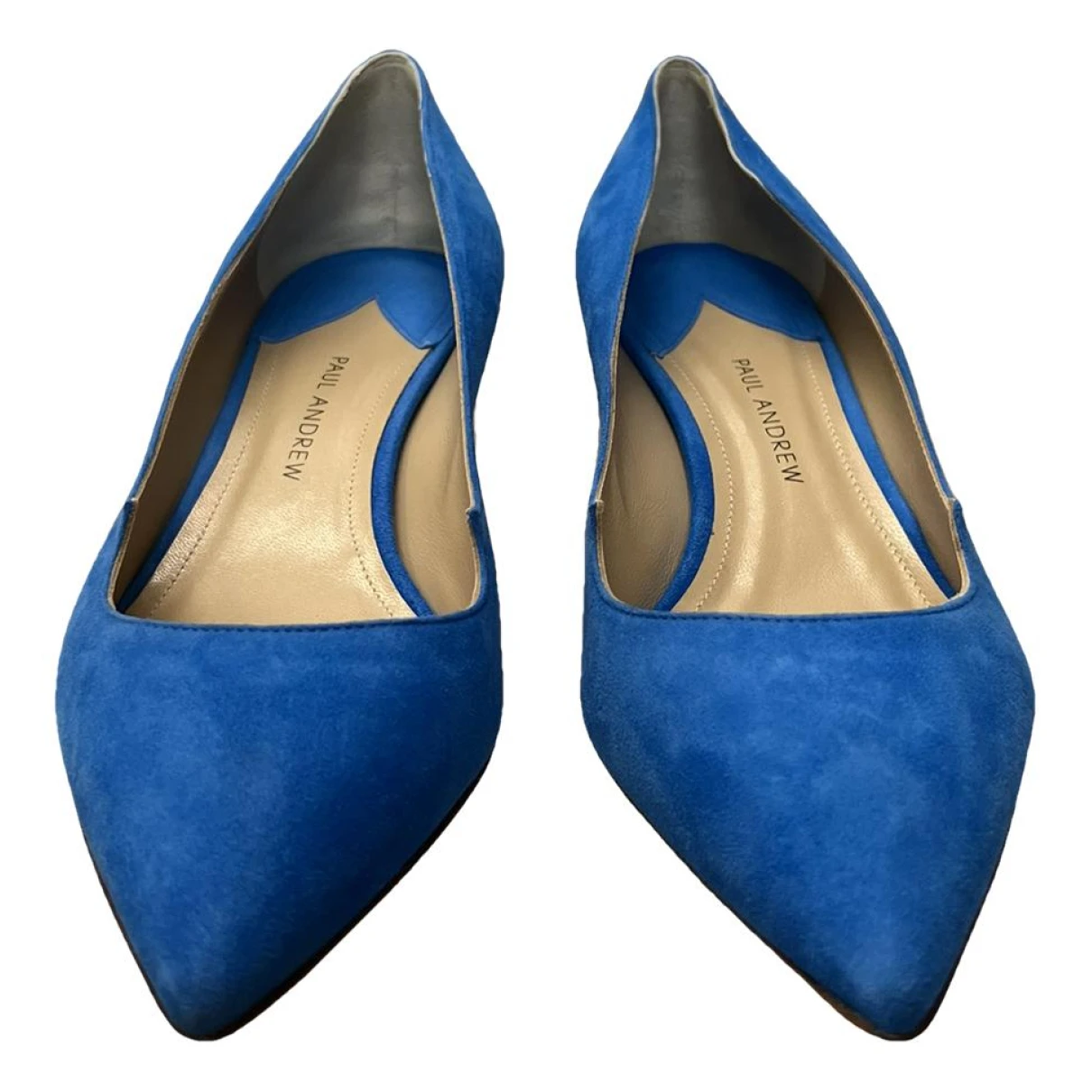 Pre-owned Paul Andrew Leather Heels In Blue