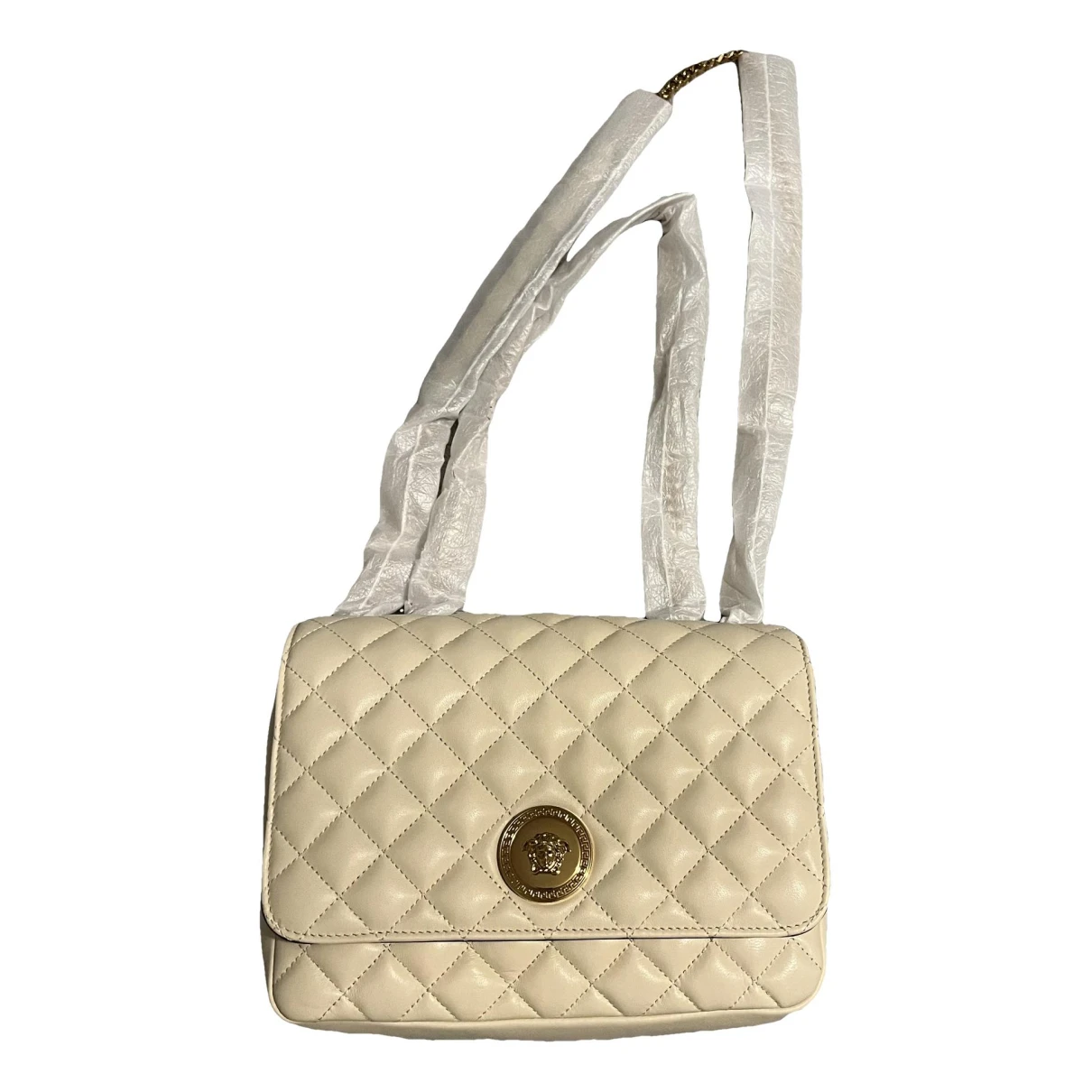 Pre-owned Versace Icon Leather Handbag In Other