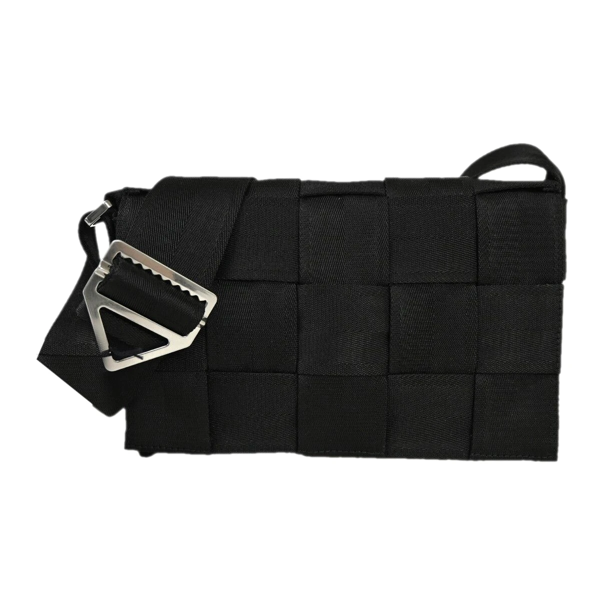 Pre-owned Bottega Veneta Cassette Cloth Handbag In Black