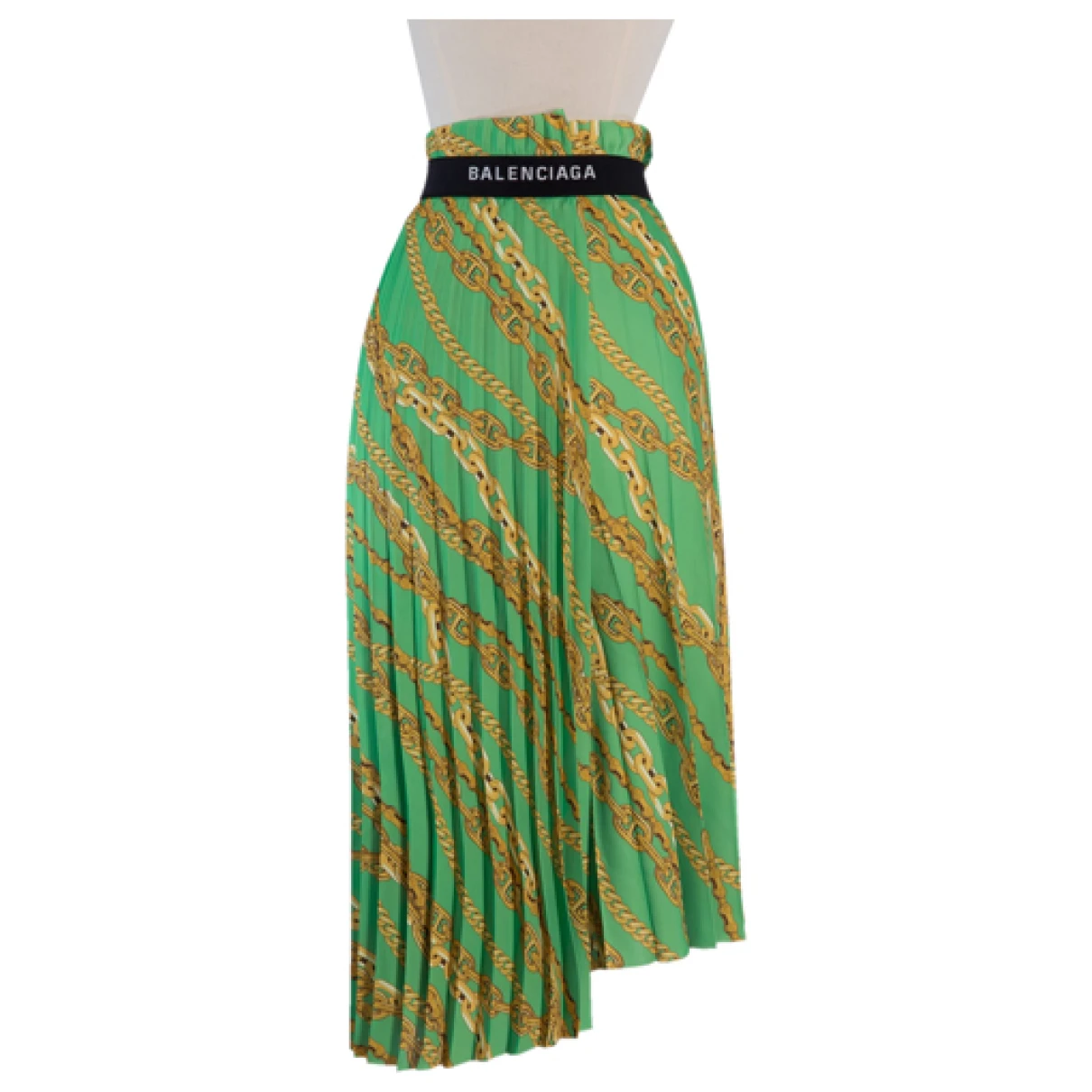 Pre-owned Balenciaga Mid-length Skirt In Green