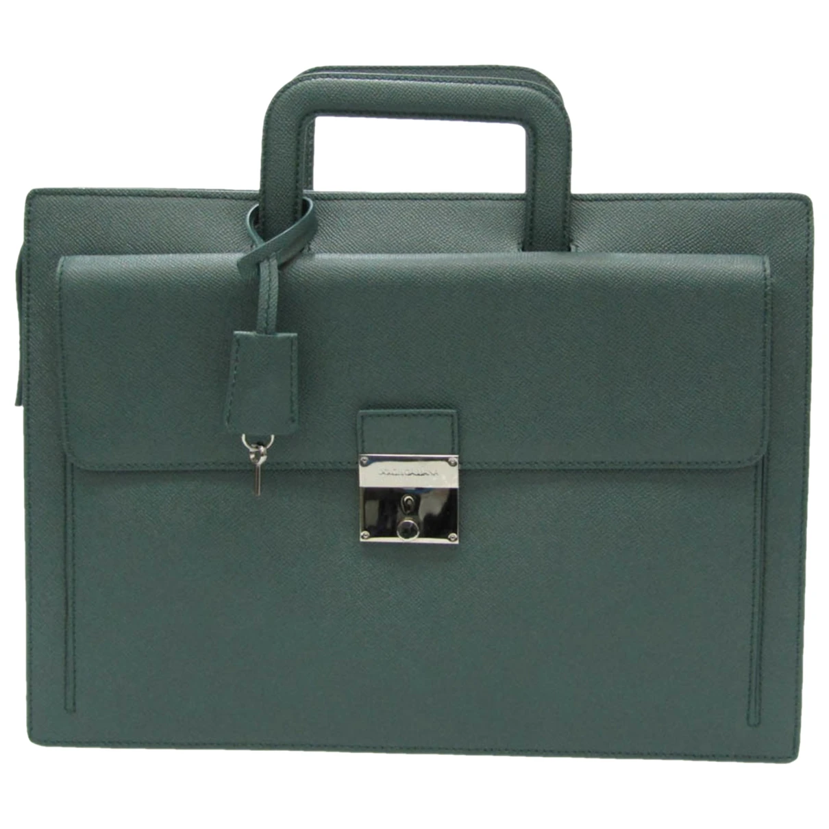 Pre-owned Dolce & Gabbana Leather Satchel In Green