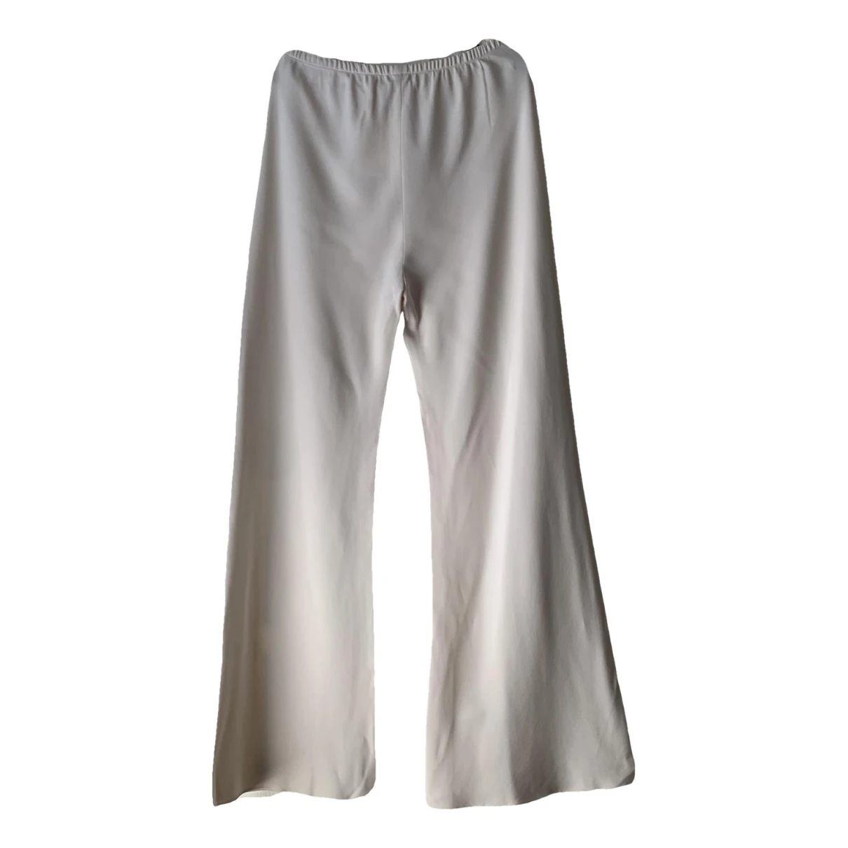 Pre-owned The Row Straight Pants In Beige