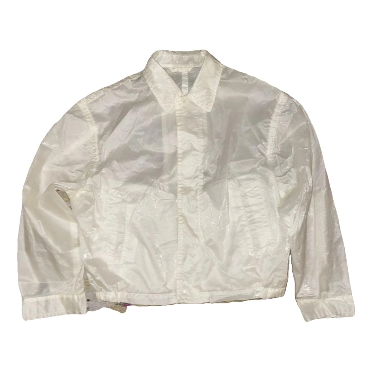 Pre-owned Dries Van Noten Silk Jacket In White