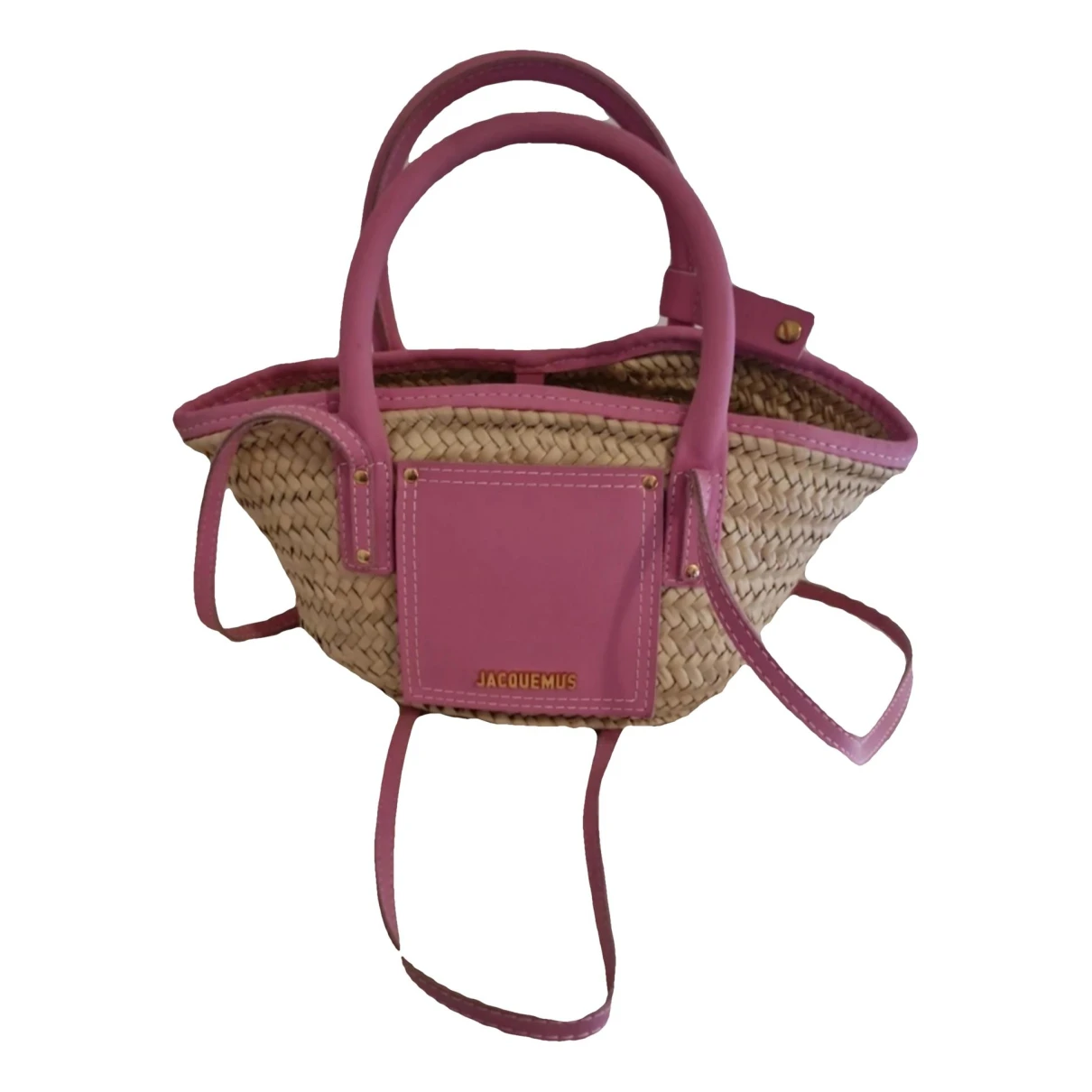 Pre-owned Jacquemus Le Grand Panier Handbag In Pink