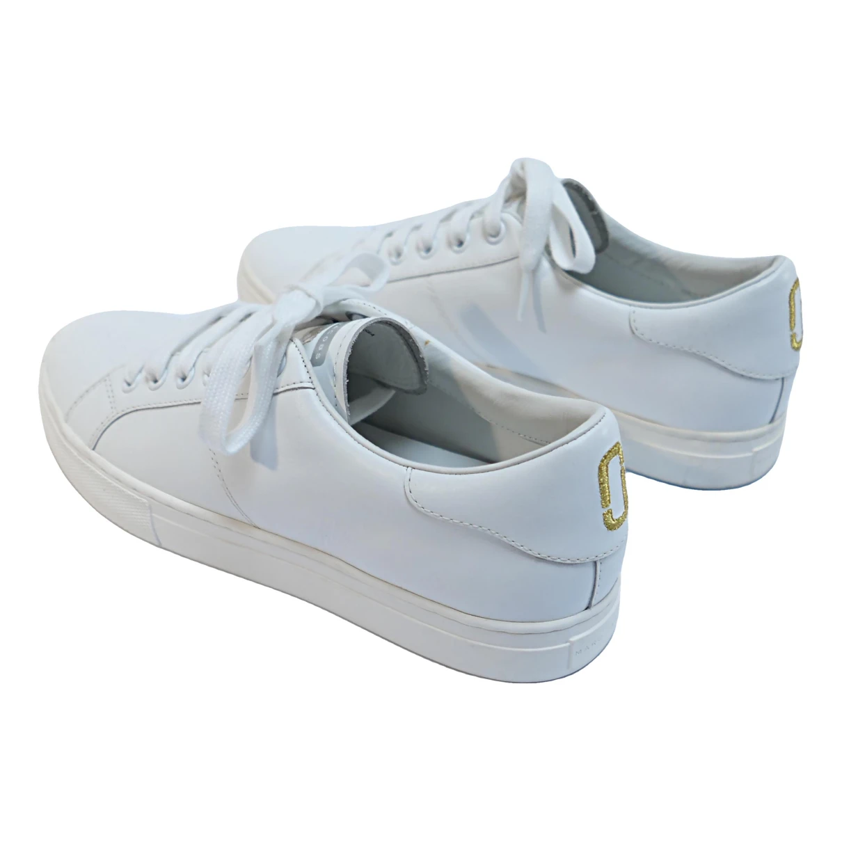 Pre-owned Marc Jacobs Leather Trainers In White