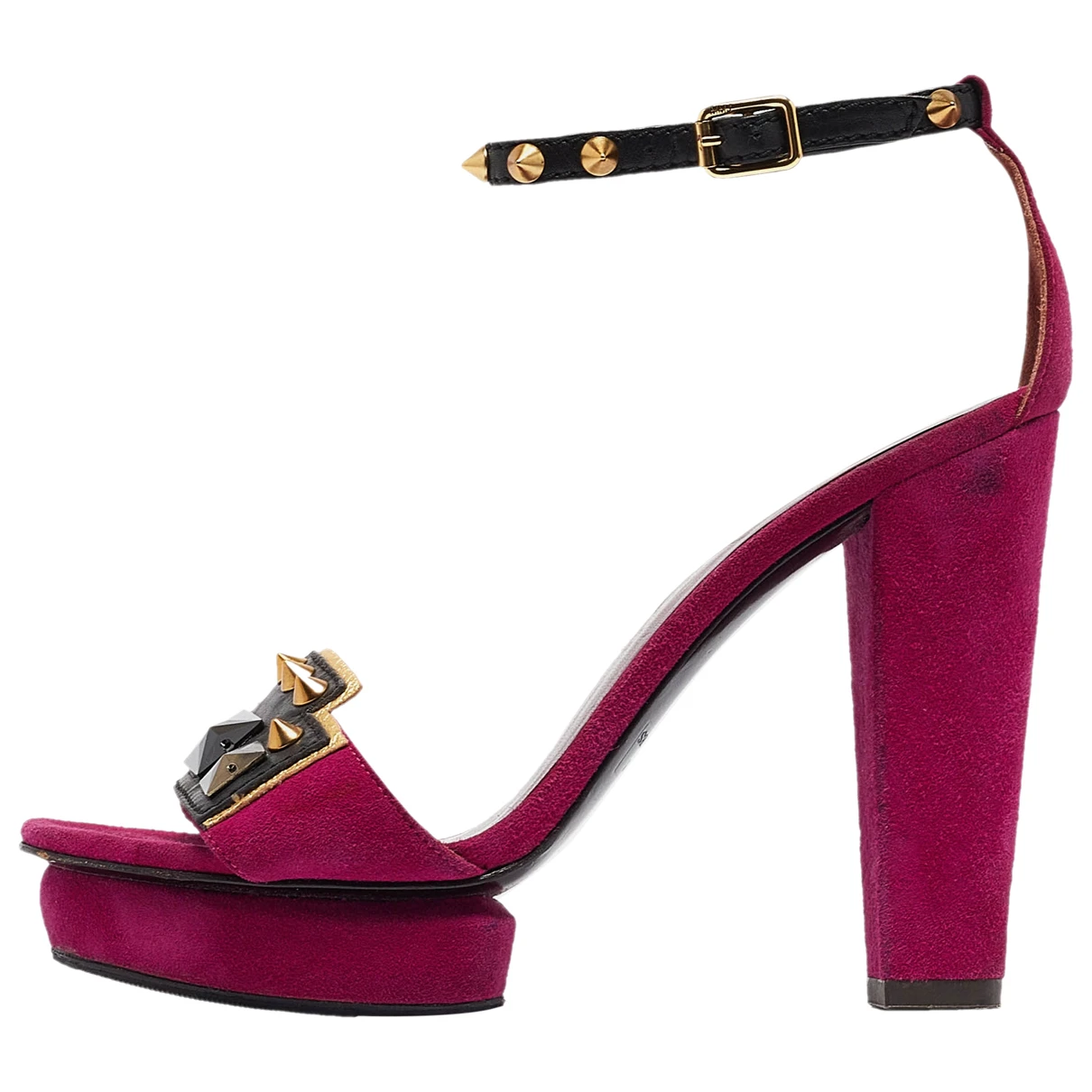 Pre-owned Marc By Marc Jacobs Leather Sandal In Purple