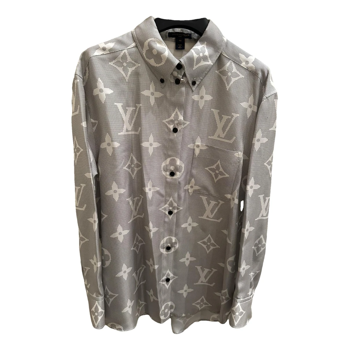 Pre-owned Louis Vuitton Silk Shirt In Grey
