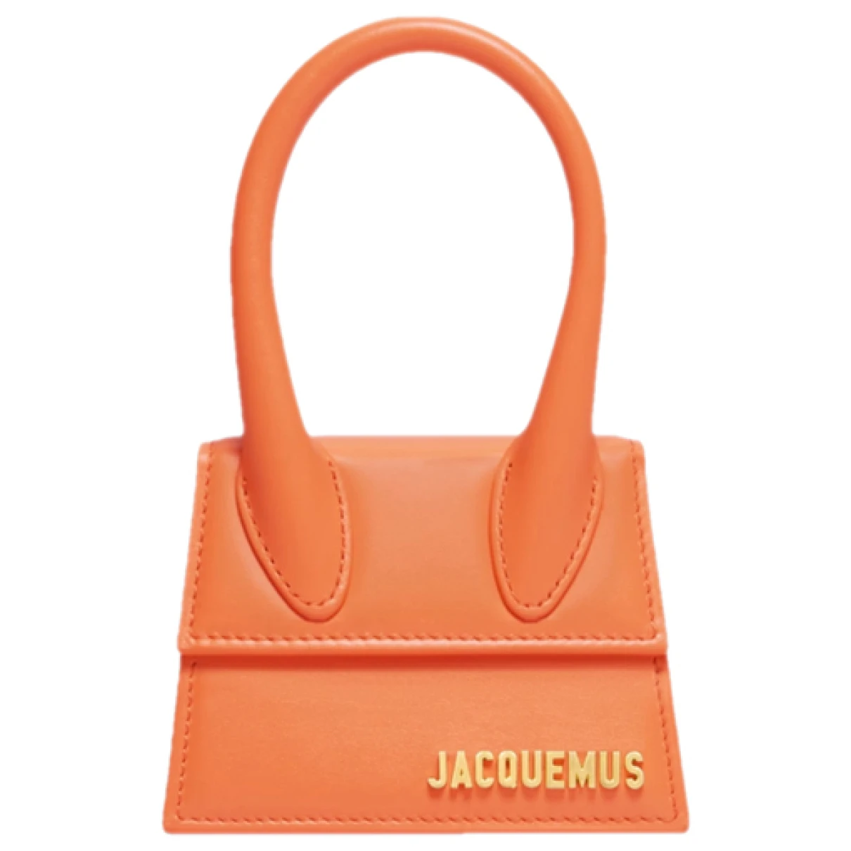 Pre-owned Jacquemus Leather Purse In Orange