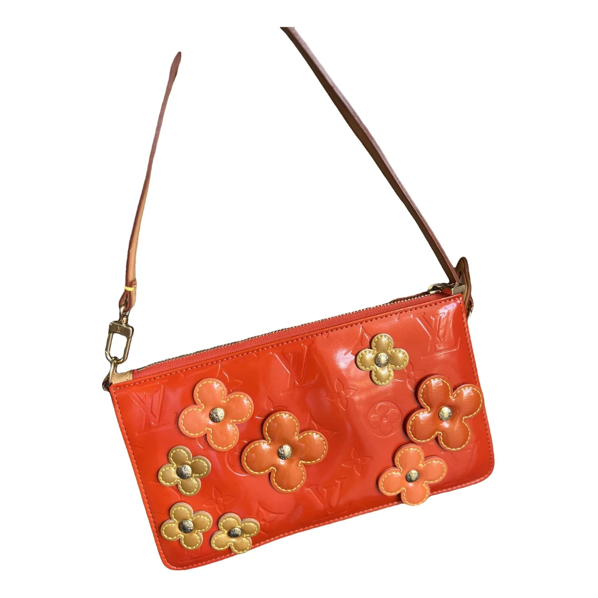 Pre-owned Louis Vuitton Pochette Accessoire Handbag In Orange