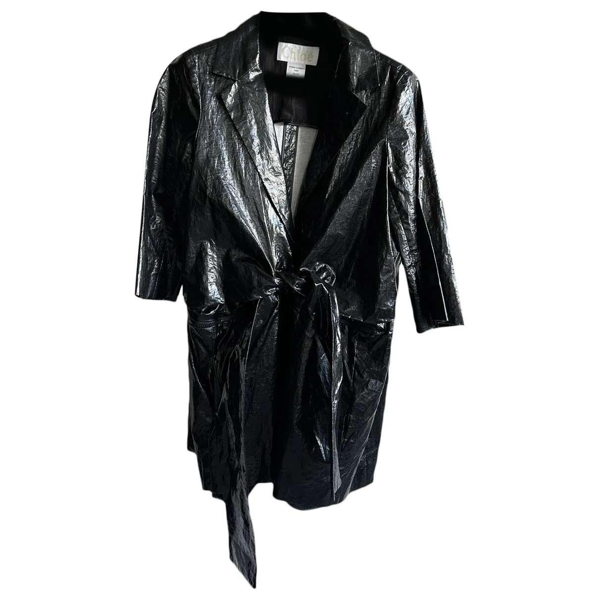 Pre-owned Chloé Silk Jacket In Black