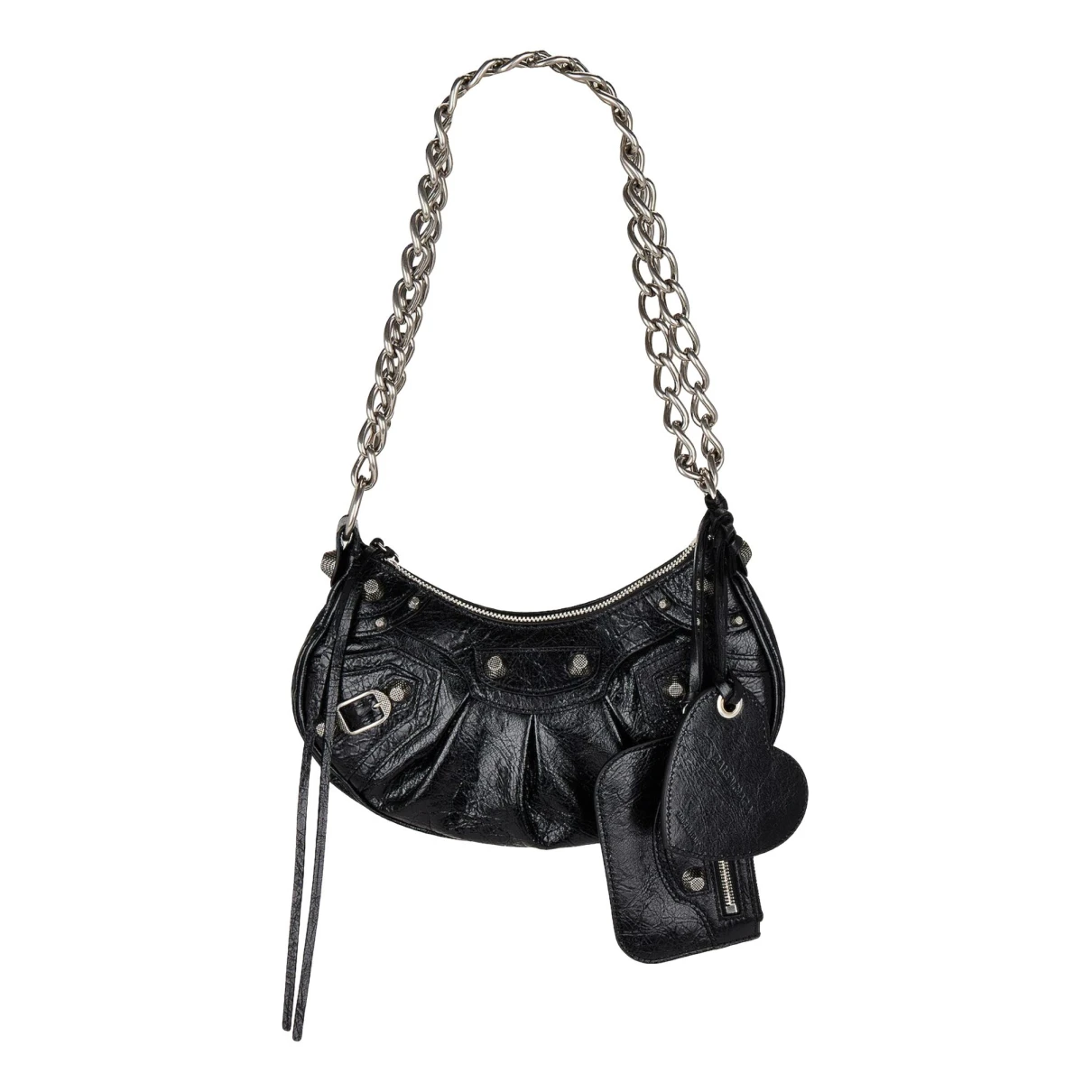 Pre-owned Balenciaga Le Cagole Leather Handbag In Black