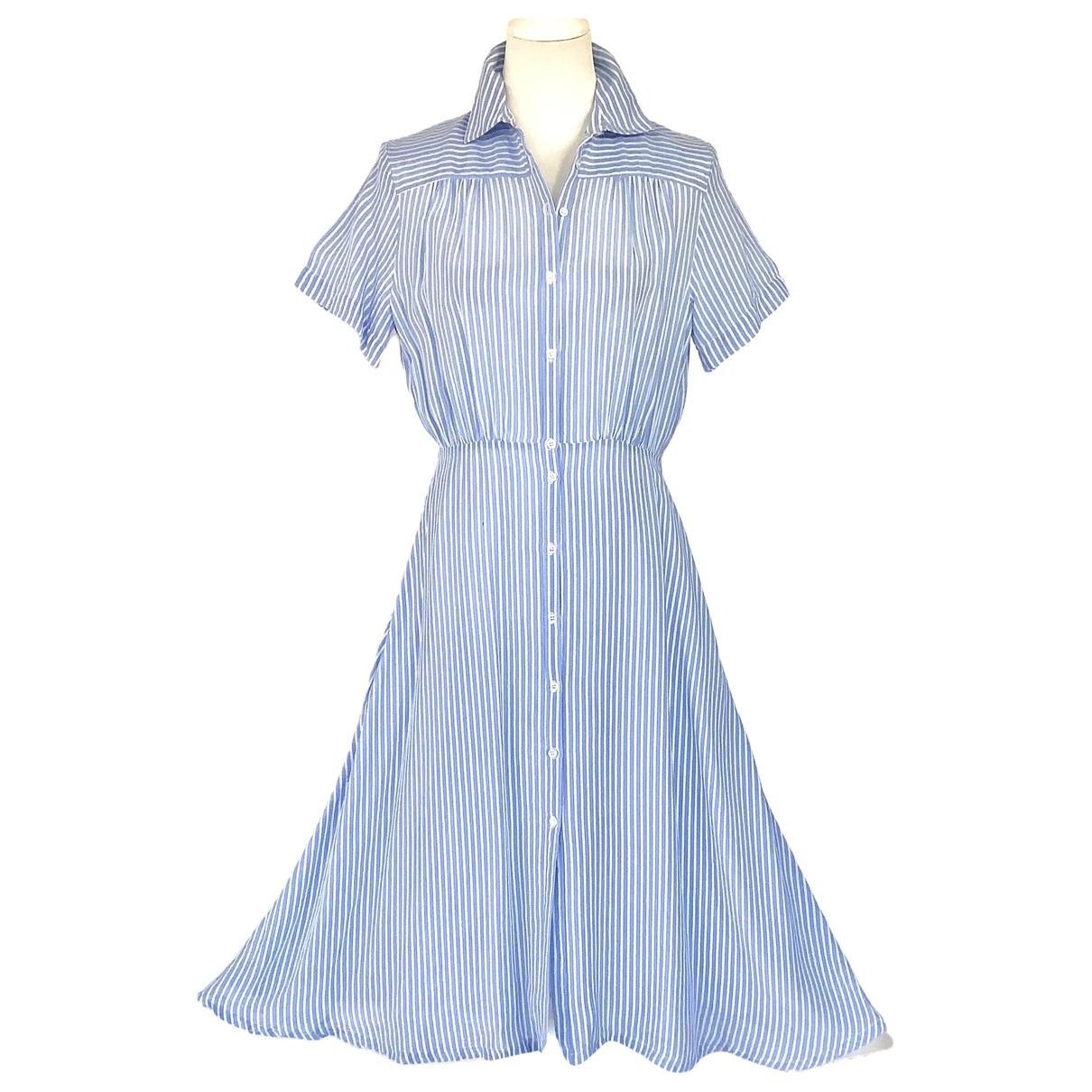 Pre-owned Sandro Mid-length Dress In Blue