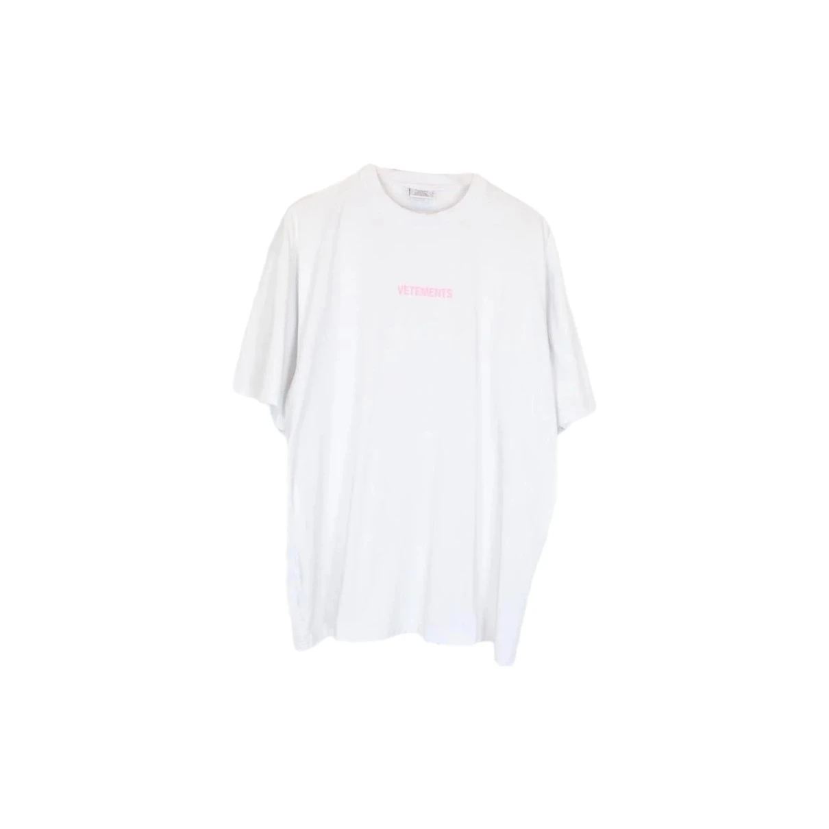 Pre-owned Vetements T-shirt In Pink