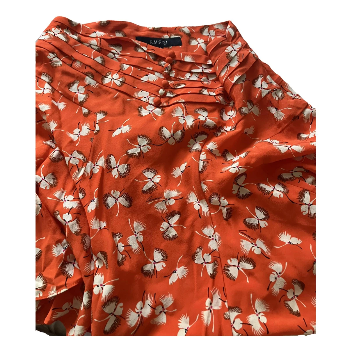 Pre-owned Gucci Mini Skirt In Orange