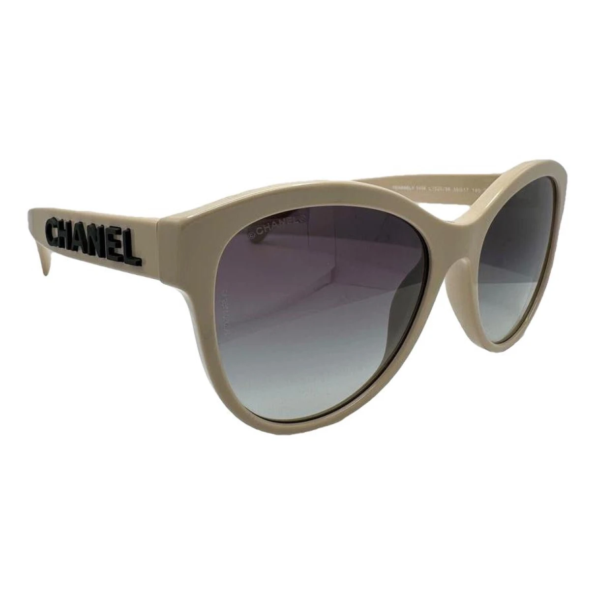Pre-owned Chanel Sunglasses In Beige