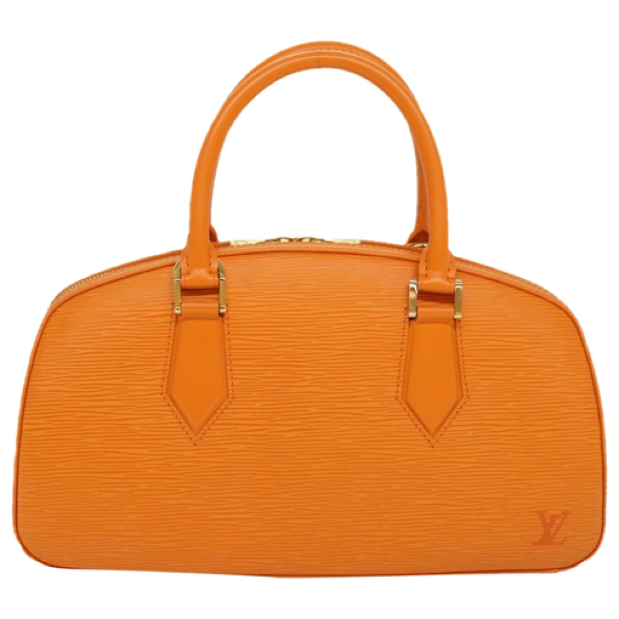 Pre-owned Louis Vuitton Jasmin Leather Handbag In Orange