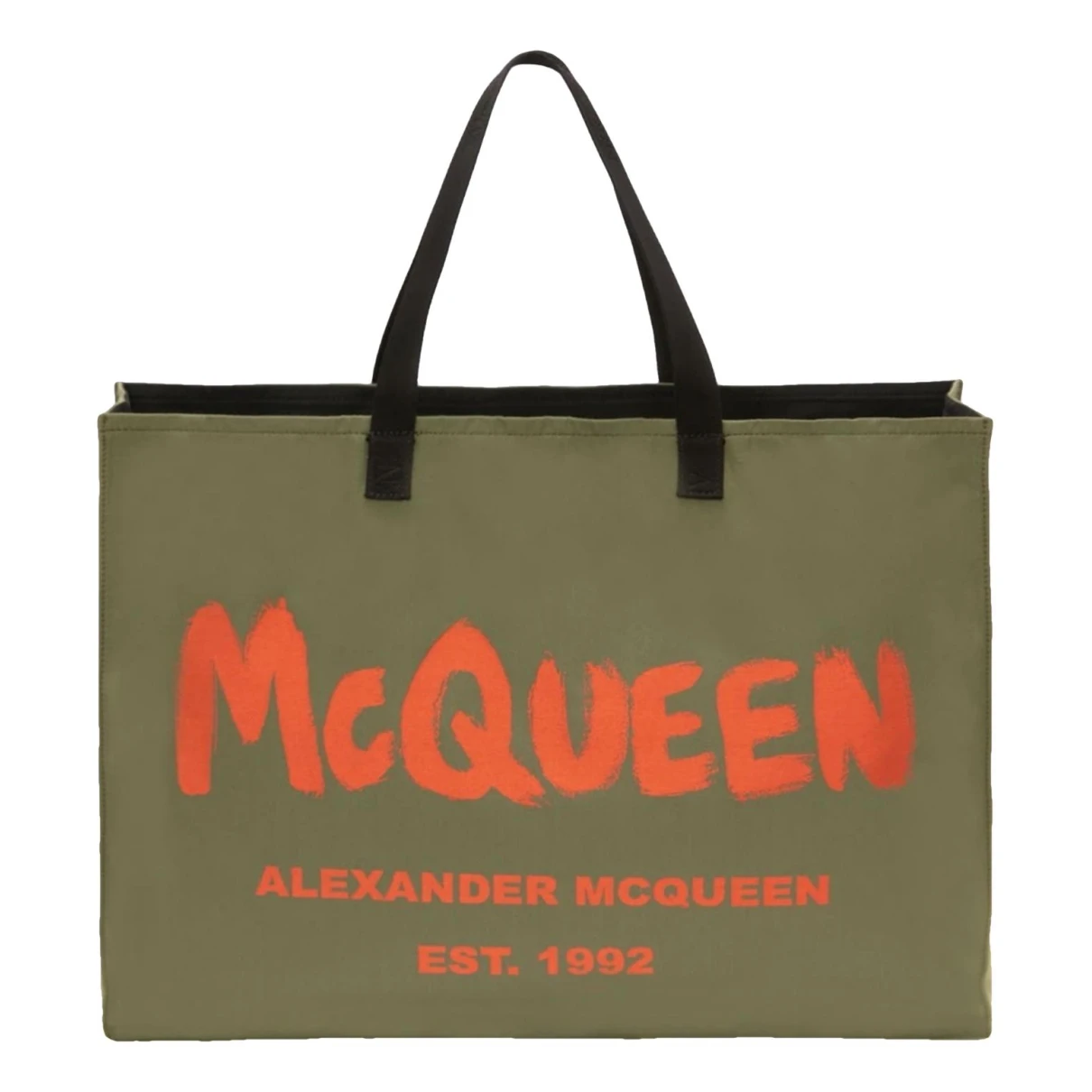 Pre-owned Alexander Mcqueen Tote In Green