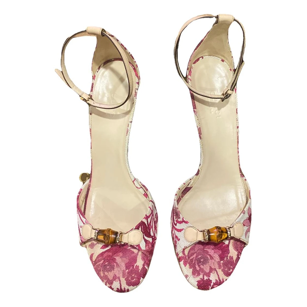 Pre-owned Gucci Cloth Heels In Pink