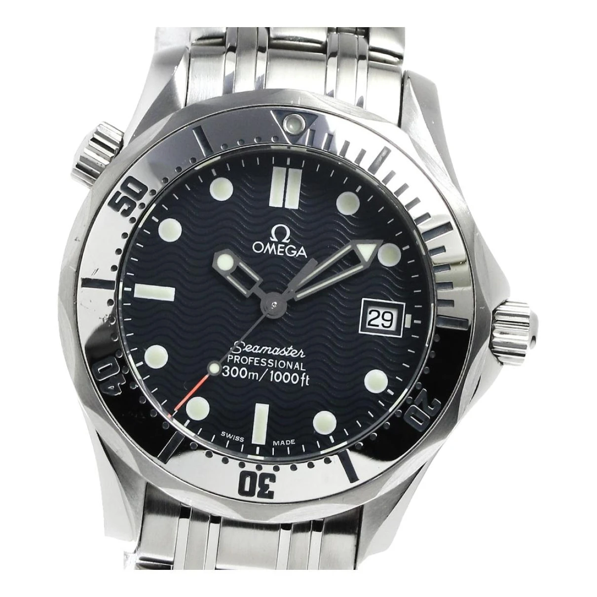 Pre-owned Omega Watch In Navy
