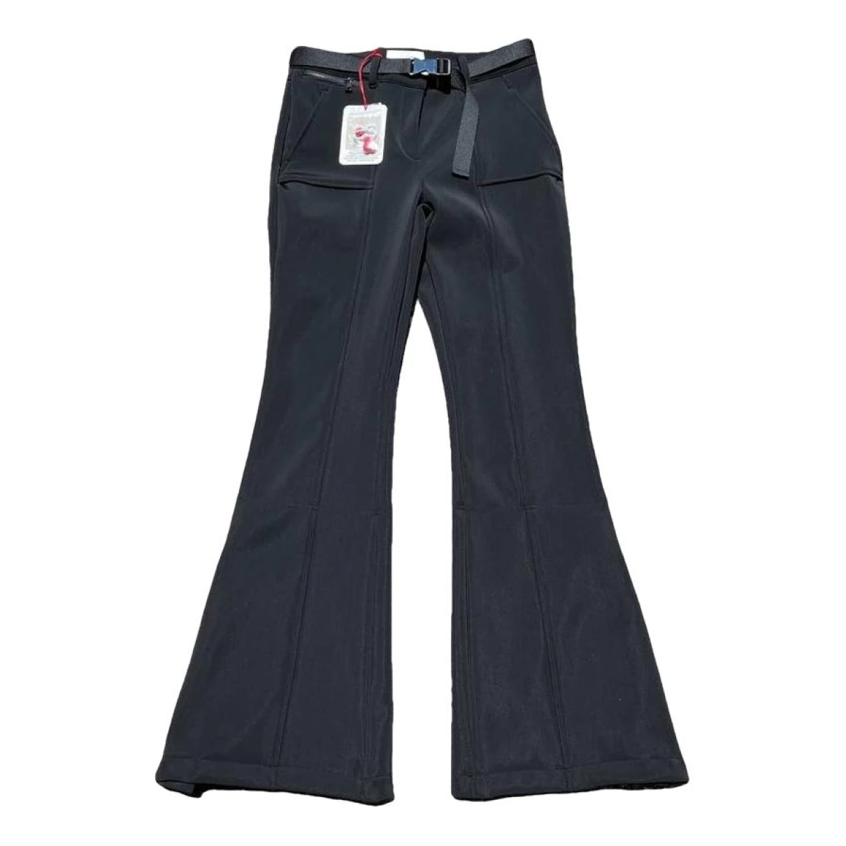 Pre-owned Erin Snow Trousers In Black