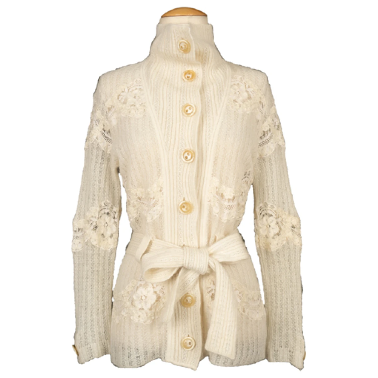 Pre-owned Galliano Wool Jacket In White