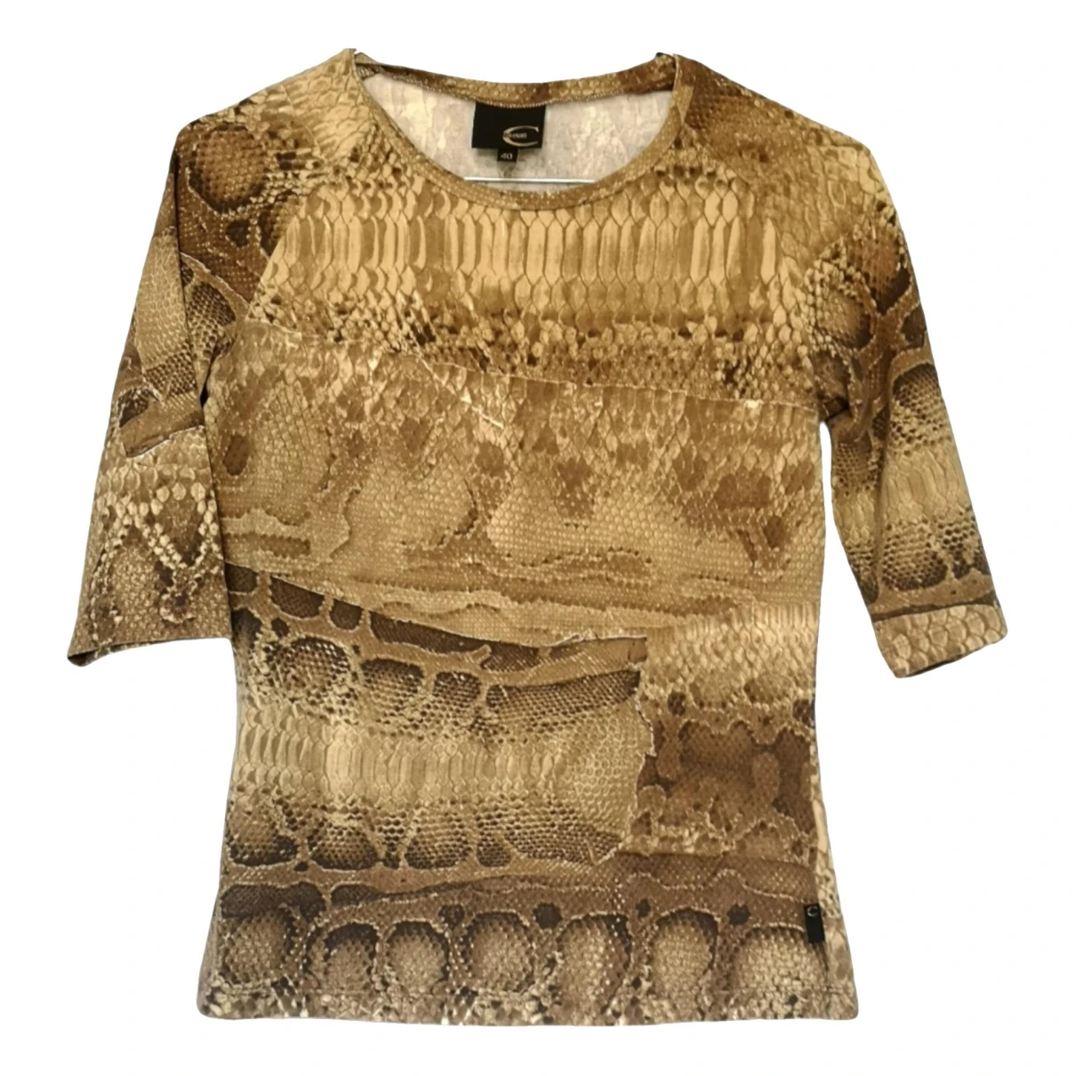 Pre-owned Just Cavalli T-shirt In Brown