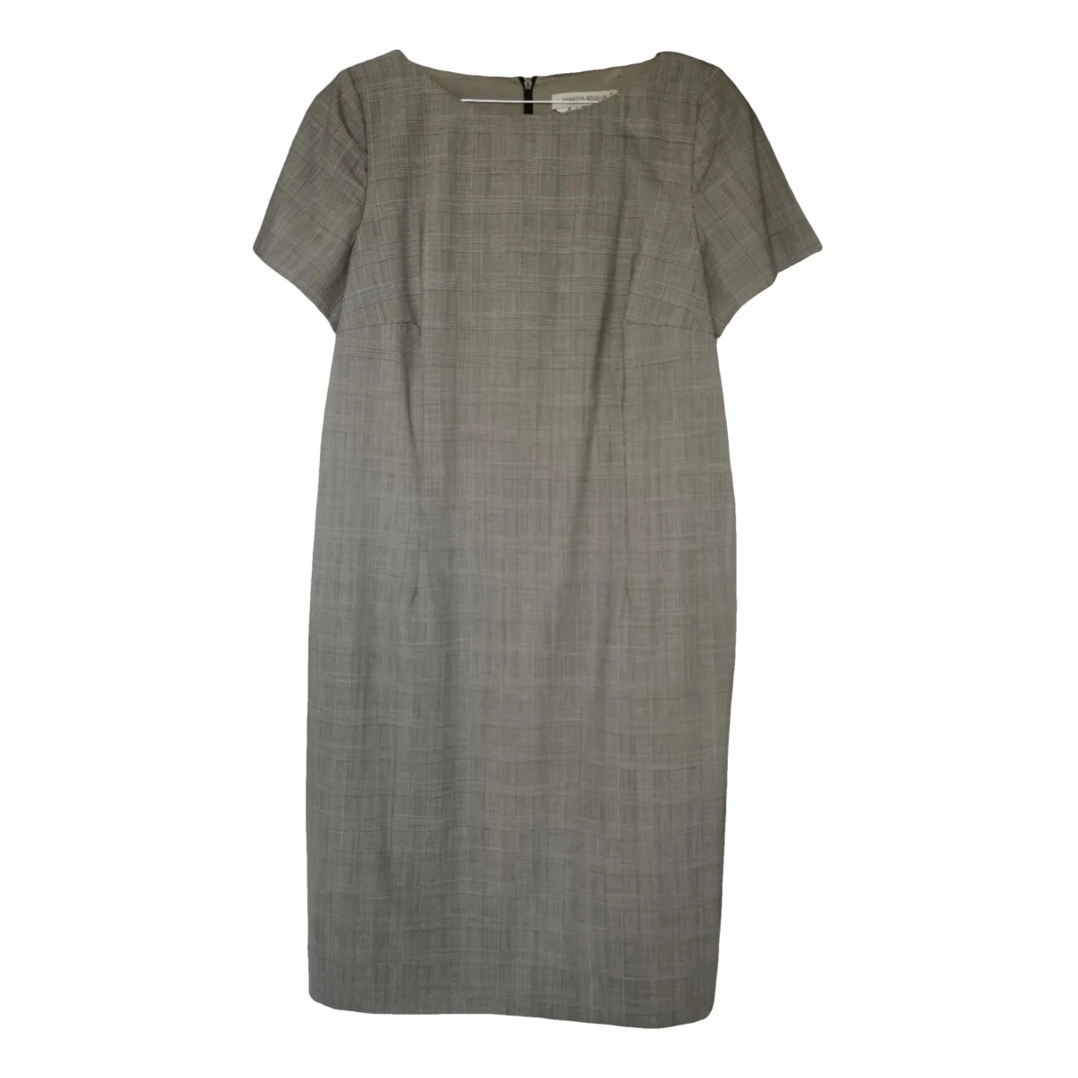 Pre-owned Marina Rinaldi Wool Dress In Grey