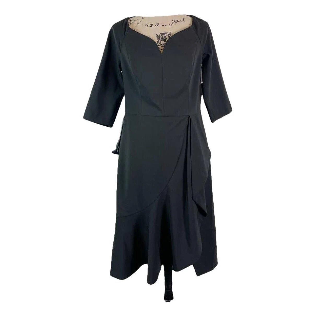 Pre-owned Kay Unger Mid-length Dress In Black