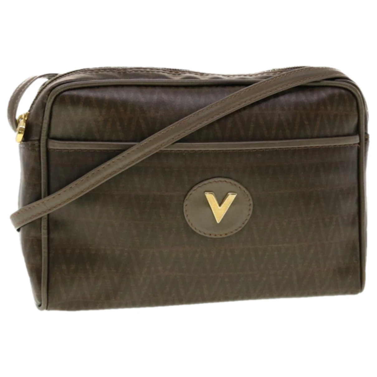 Pre-owned Valentino Garavani Cloth Handbag In Brown