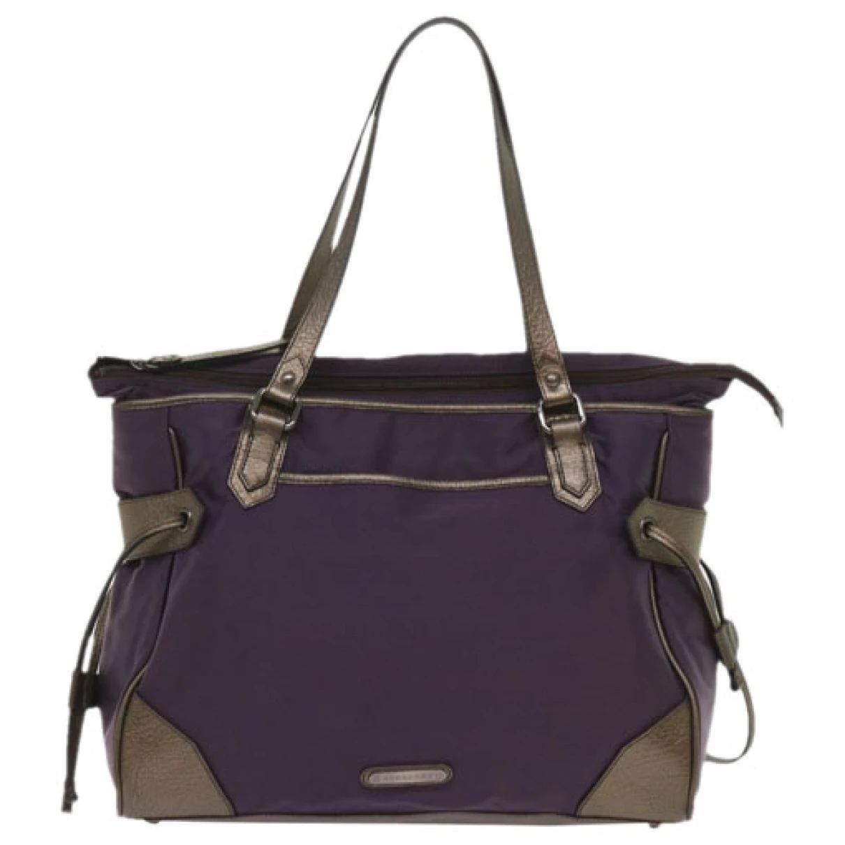 Pre-owned Burberry Tote In Purple