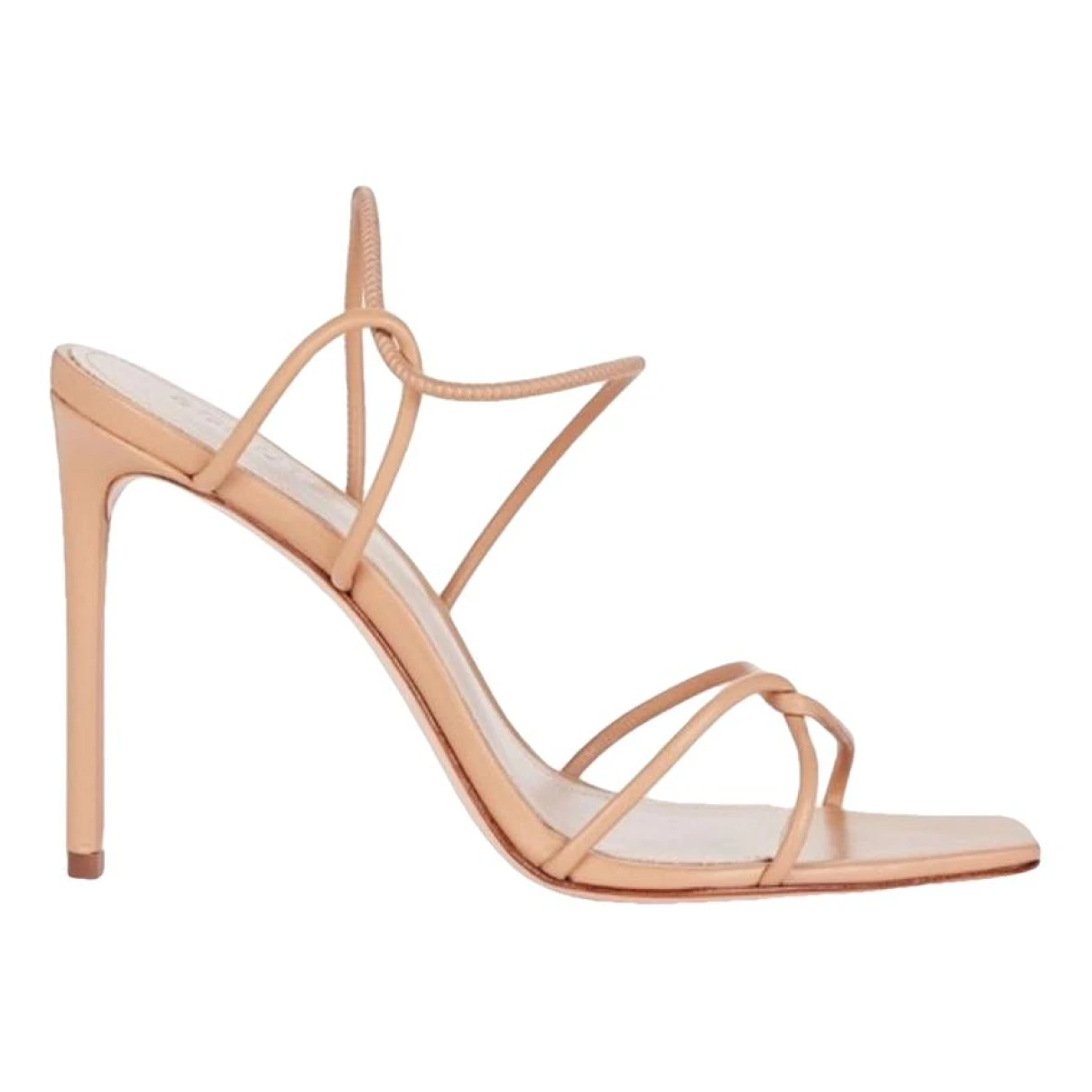 Pre-owned Schutz Leather Sandal In Camel