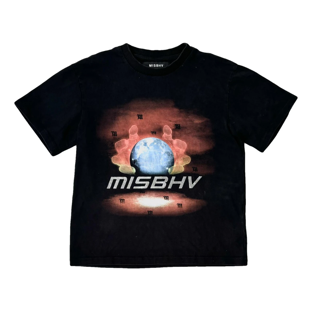 Pre-owned Misbhv T-shirt In Black