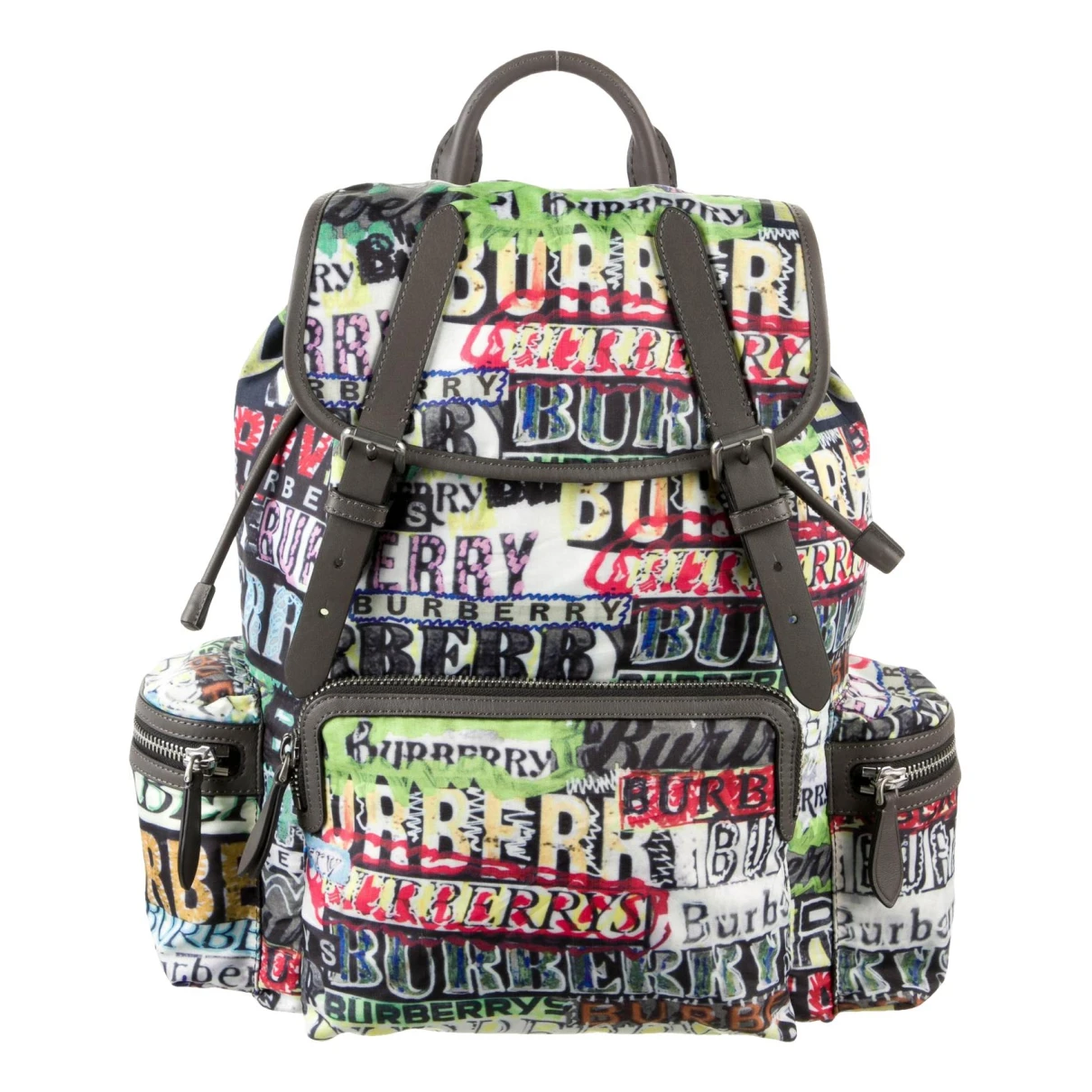 Pre-owned Burberry The Rucksack Cloth Backpack In Multicolour