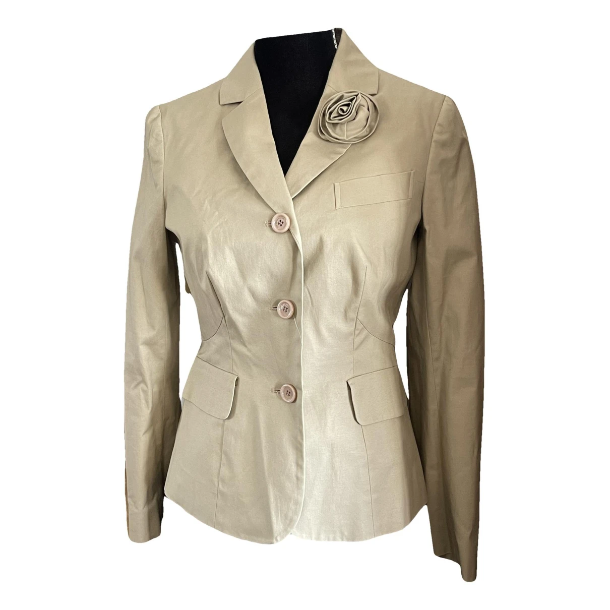 Pre-owned Moschino Cheap And Chic Suit Jacket In Beige